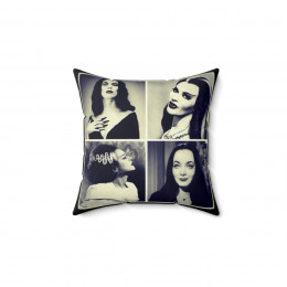 Gothic Scream Queens Morticia, Lilly, Bride Pillow Spun Polyester Square Pillow