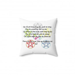 The Earth beneath my feet guide me strong Spun Polyester Square Pillow gift