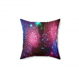 The Power of Love When Galaxies Collide Pillow Spun Polyester Square Pillow